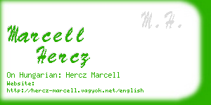 marcell hercz business card